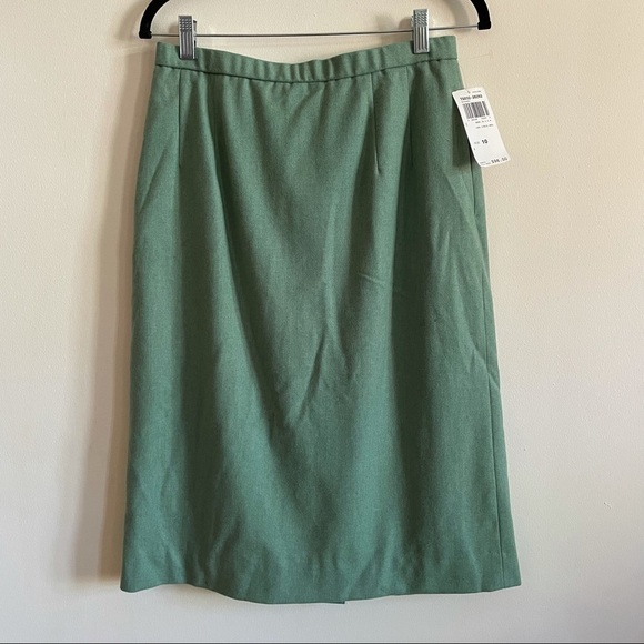 PENDLETON Seafoam/Sage Green Wool A-Line Midi Skirt NWT - Picture 1 of 9